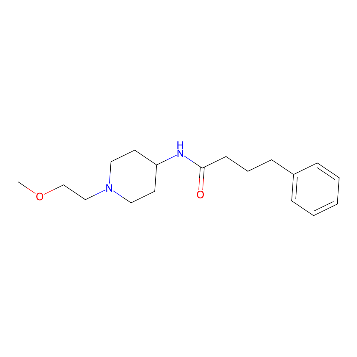 N-[1-(2-Methoxyethyl)piperidin-4-YL]-4-phenylbutanamide molecular structure, CAS 1421478-04-7