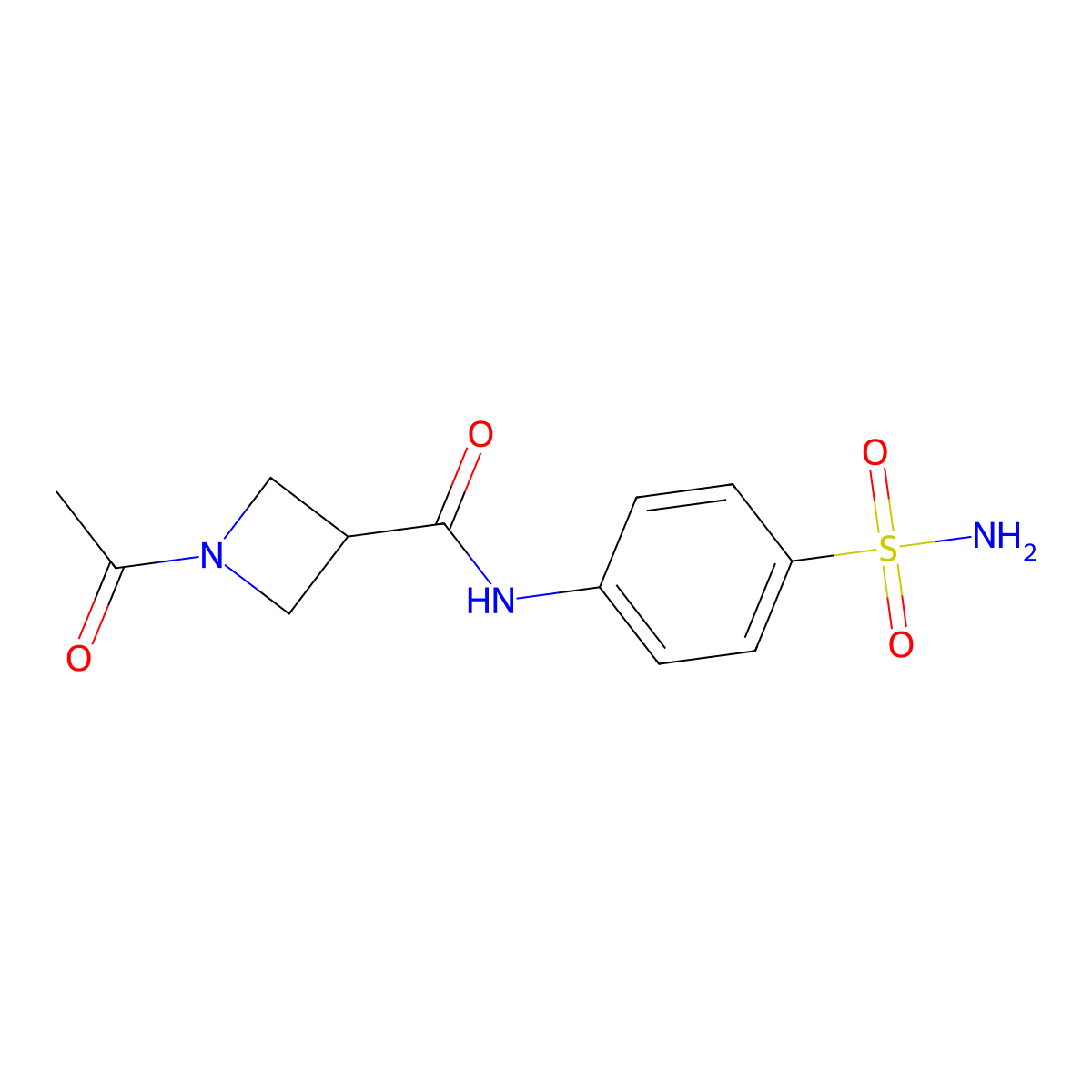 1-acetyl-N-(4-sulfamoylphenyl)azetidine-3-carboxamide molecular structure, CAS 1421480-53-6