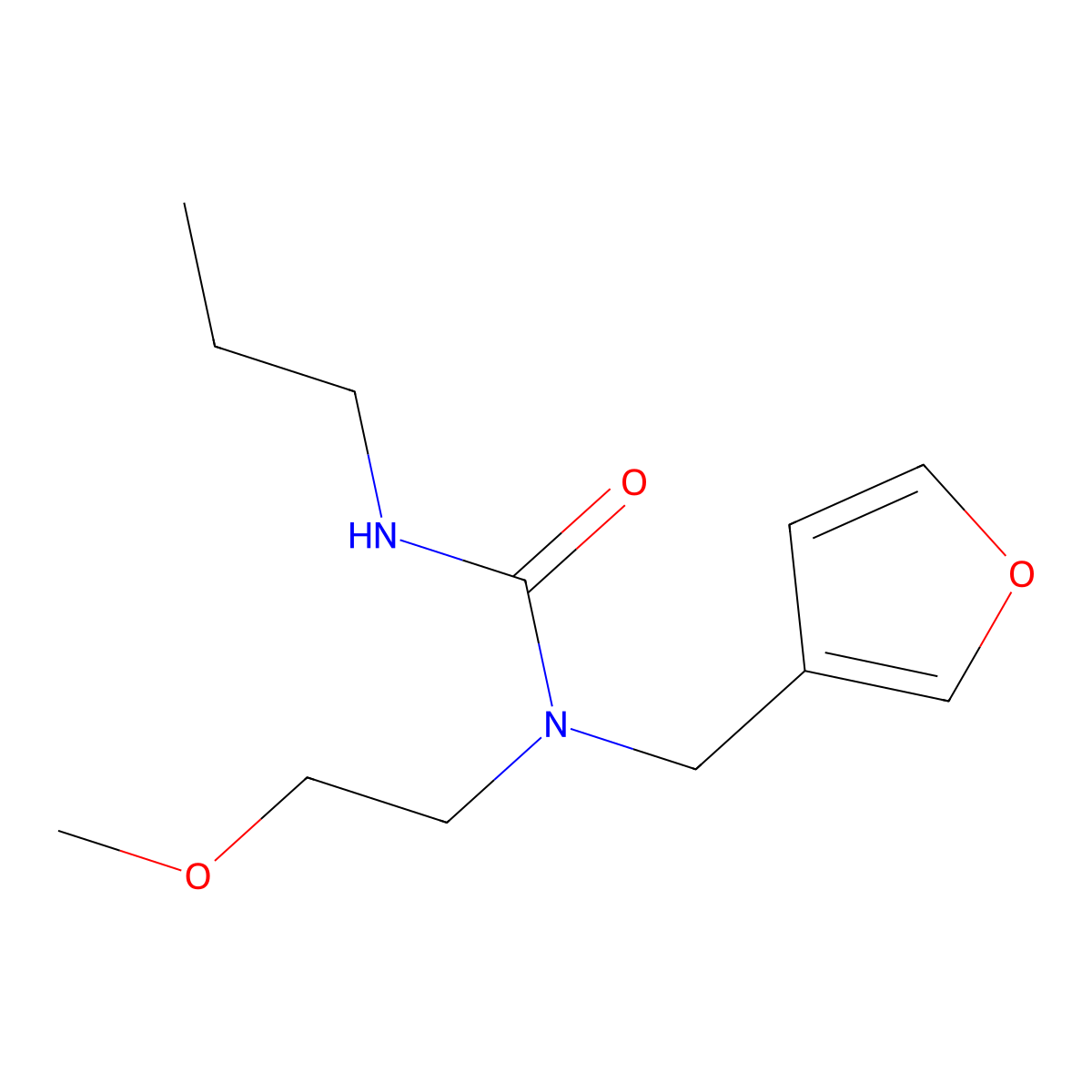1-(Furan-3-ylmethyl)-1-(2-methoxyethyl)-3-propylurea molecular structure, CAS 1421483-86-4