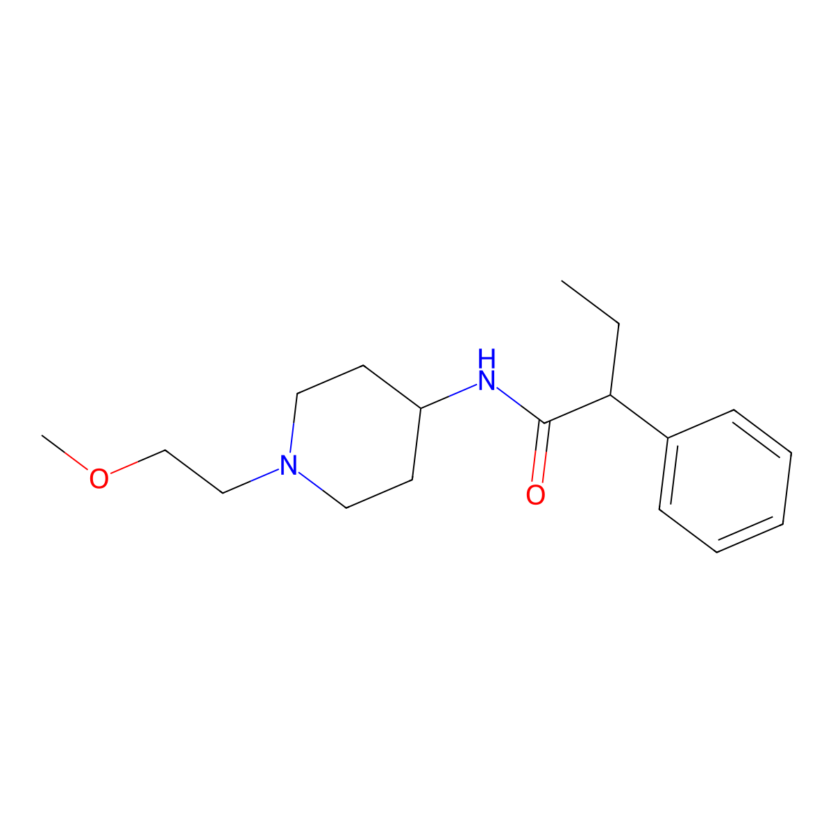N-[1-(2-Methoxyethyl)piperidin-4-YL]-2-phenylbutanamide molecular structure, CAS 1421484-69-6
