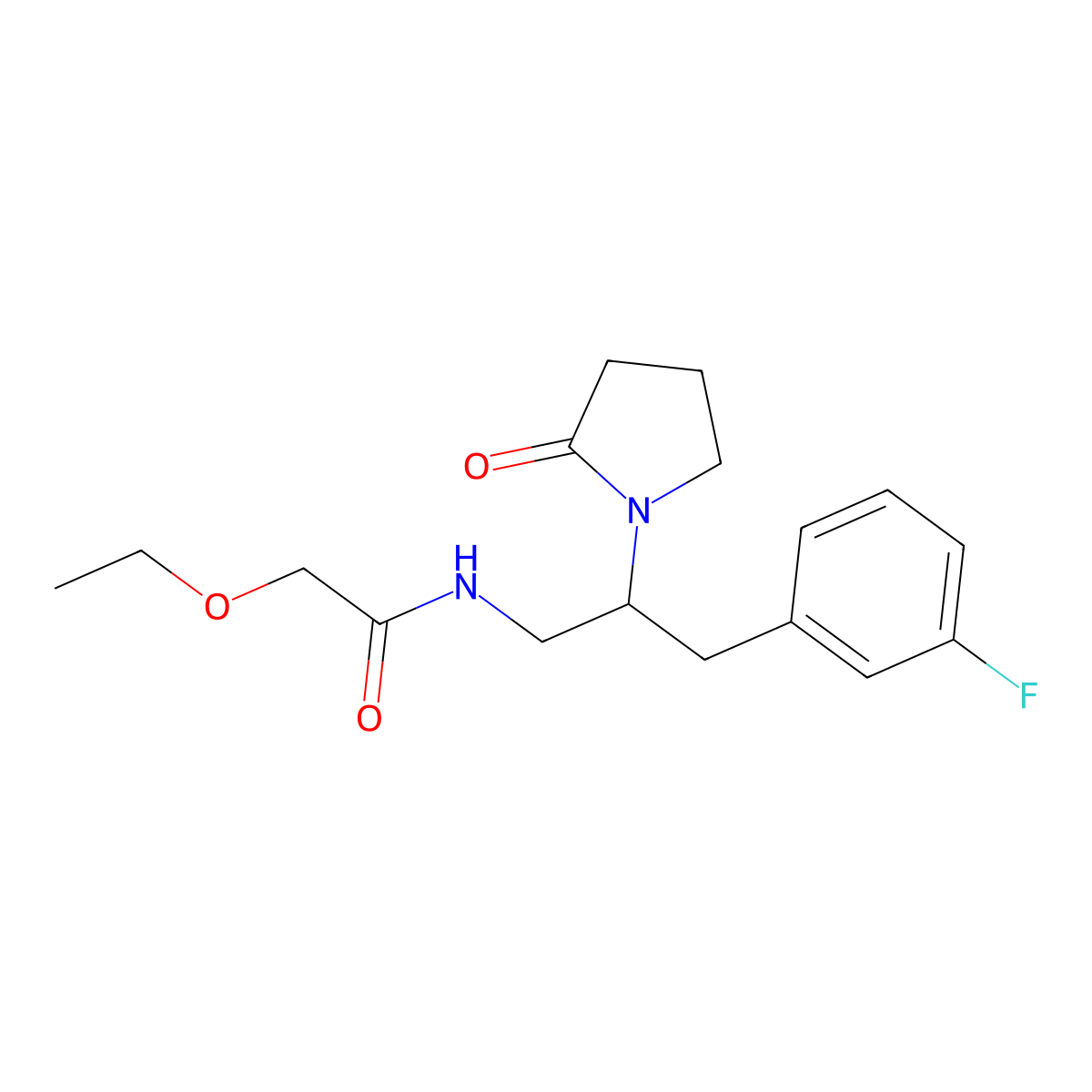 2-Ethoxy-N-[3-(3-fluorophenyl)-2-(2-oxopyrrolidin-1-YL)propyl]acetamide molecular structure, CAS 1421489-72-6