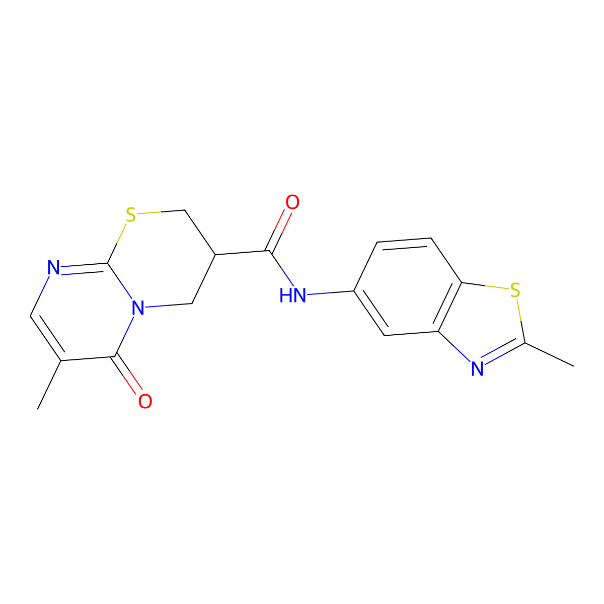 7-methyl-N-(2-methylbenzo[d]thiazol-5-yl)-6-oxo-2,3,4,6-tetrahydropyrimido[2,1-b][1,3]thiazine-3-carboxamide molecular structure, CAS 1421492-45-6