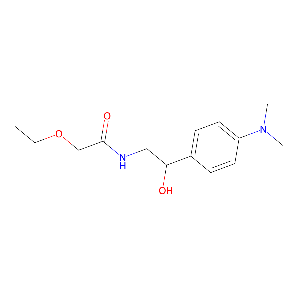 N-{2-[4-(Dimethylamino)phenyl]-2-hydroxyethyl}-2-ethoxyacetamide molecular structure, CAS 1421494-06-5