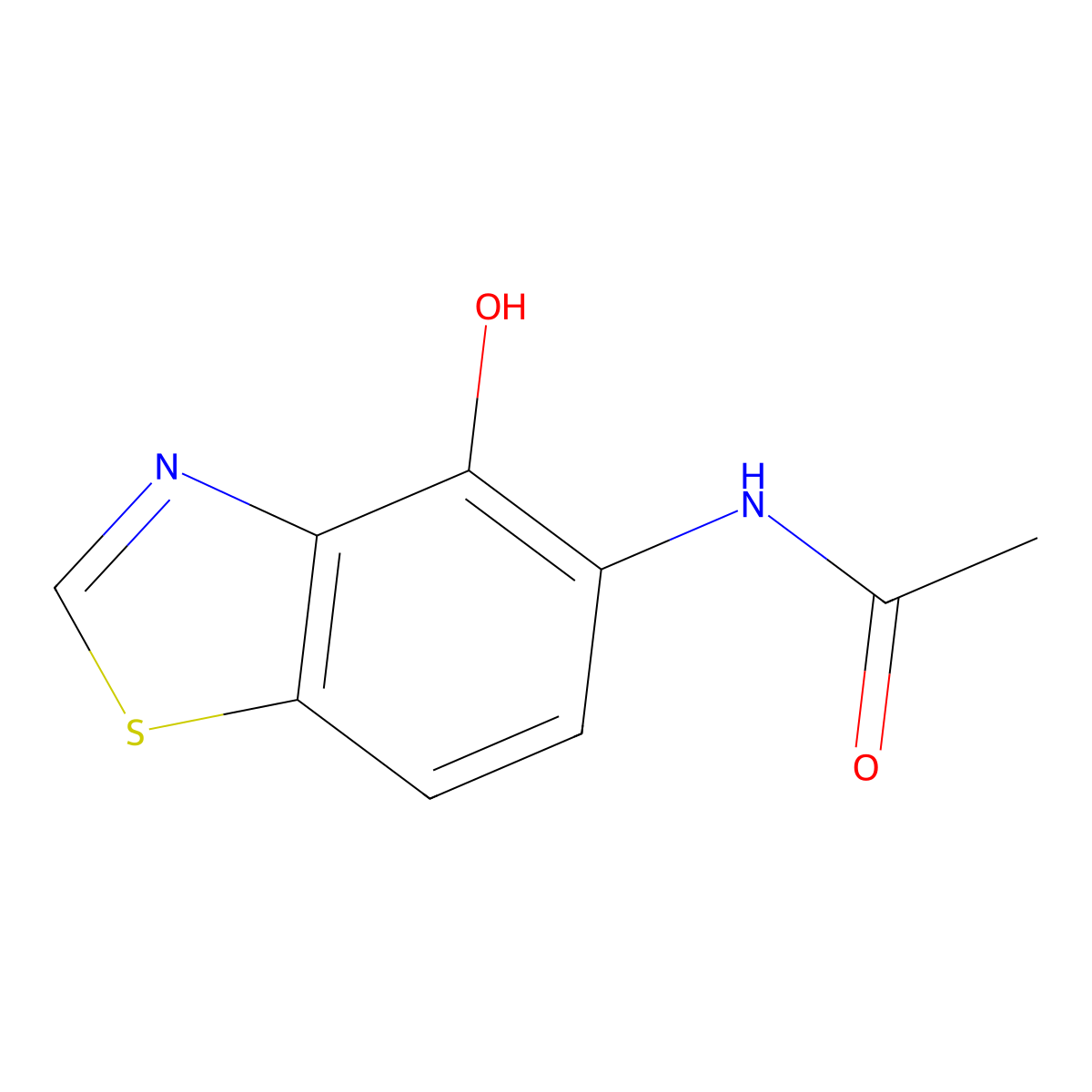 N-(4-Hydroxy-1,3-benzothiazol-5-YL)acetamide molecular structure, CAS 1421494-28-1