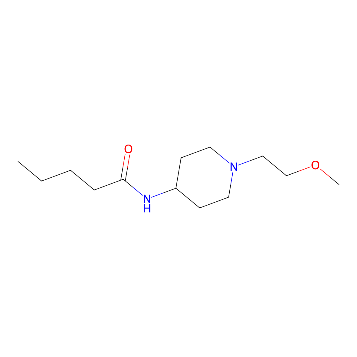 N-[1-(2-Methoxyethyl)piperidin-4-YL]pentanamide molecular structure, CAS 1421495-01-3