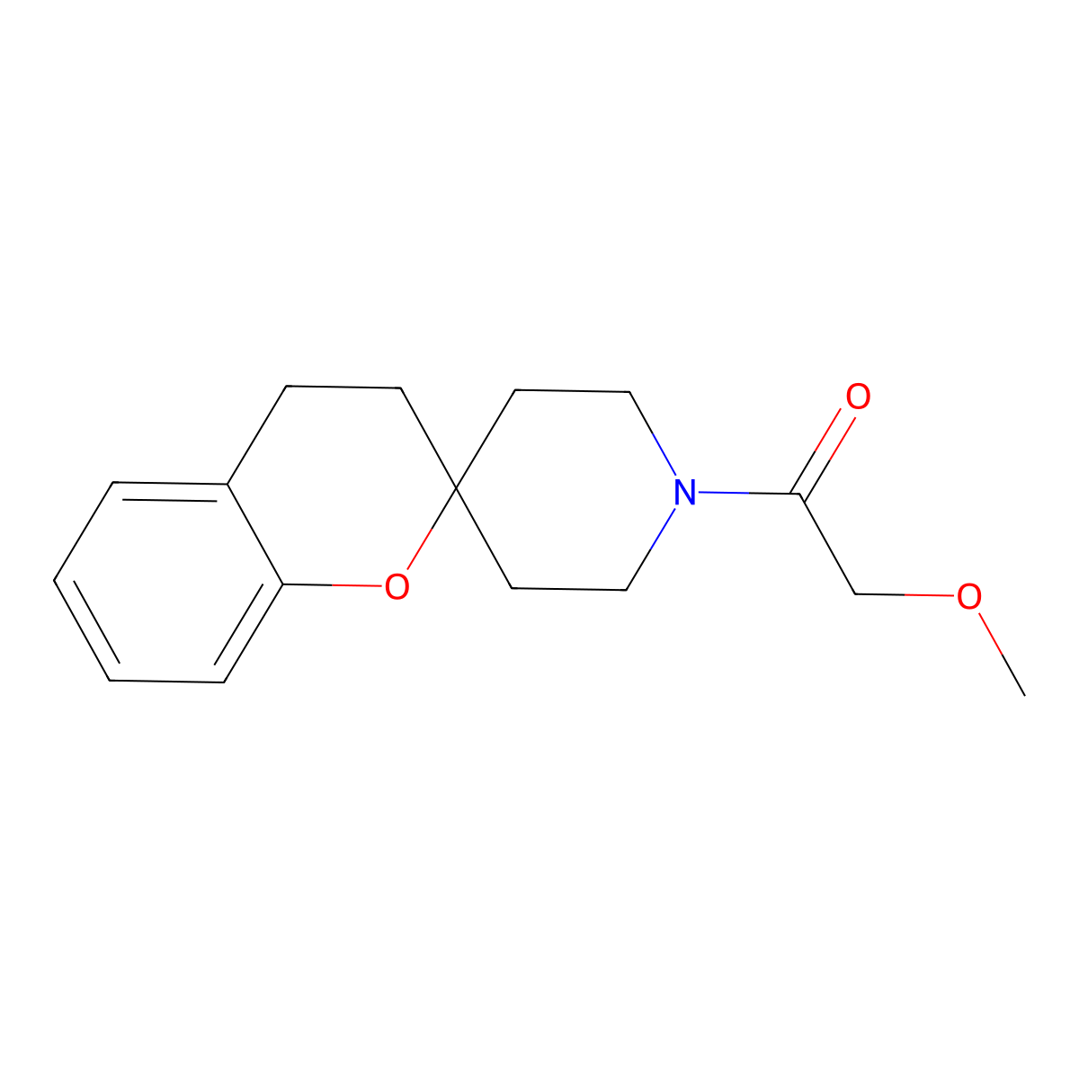 1-{3,4-Dihydrospiro[1-benzopyran-2,4'-piperidine]-1'-yl}-2-methoxyethan-1-one molecular structure, CAS 1421495-28-4