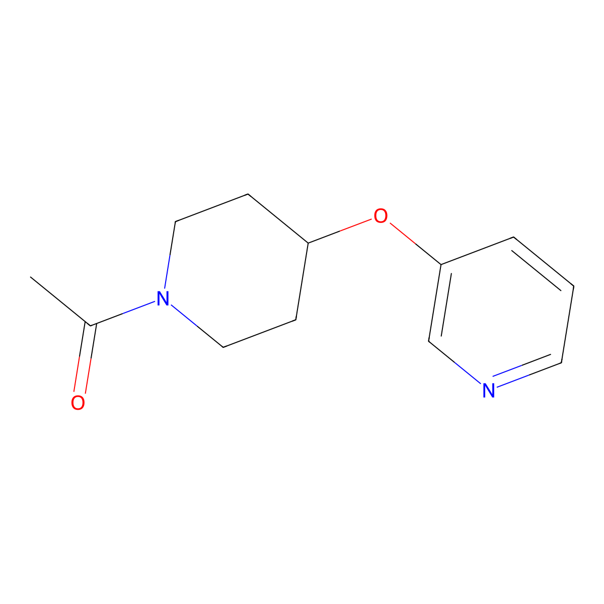 1-(4-(Pyridin-3-yloxy)piperidin-1-yl)ethanone molecular structure, CAS 1421496-47-0
