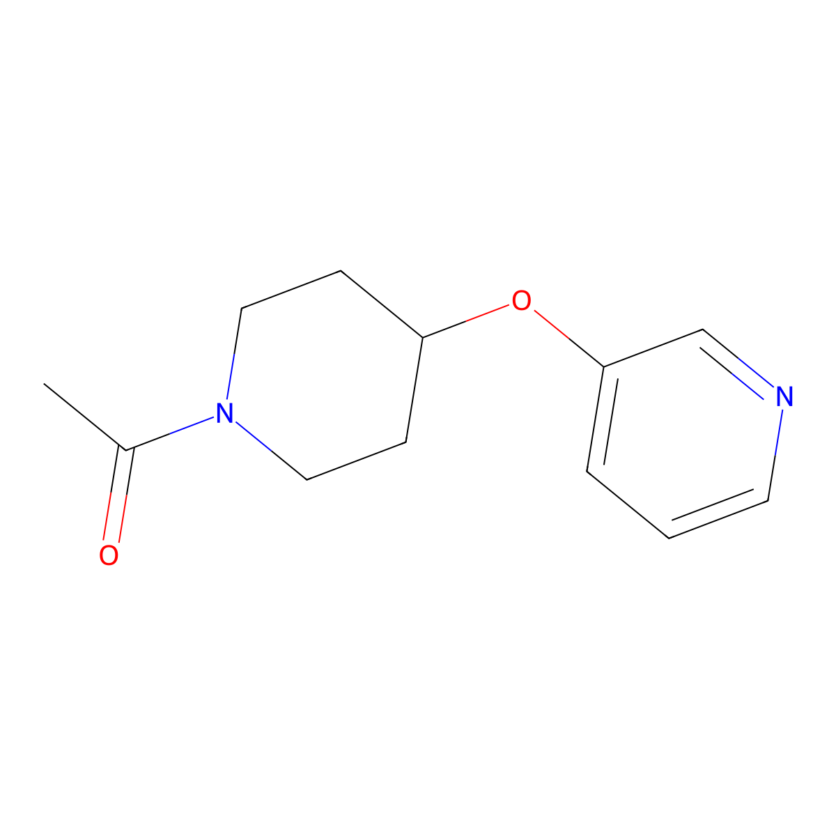 1-(4-(Pyridin-3-yloxy)piperidin-1-yl)ethanone molecular structure, CAS 1421496-47-0