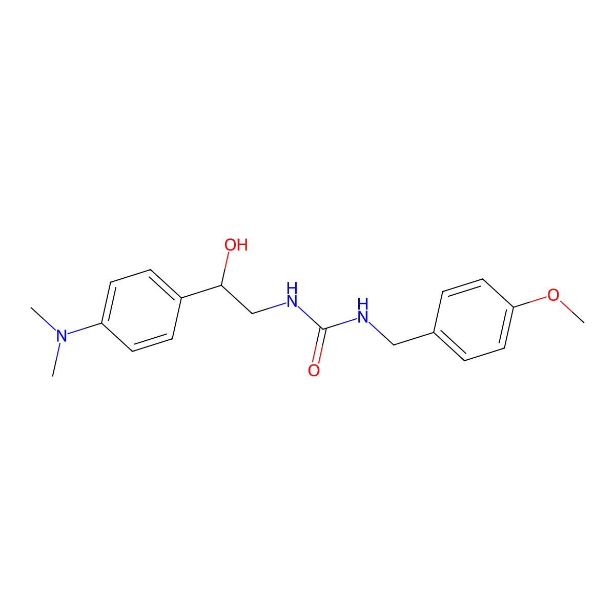 1-(2-(4-(Dimethylamino)phenyl)-2-hydroxyethyl)-3-(4-methoxybenzyl)urea molecular structure, CAS 1421496-56-1