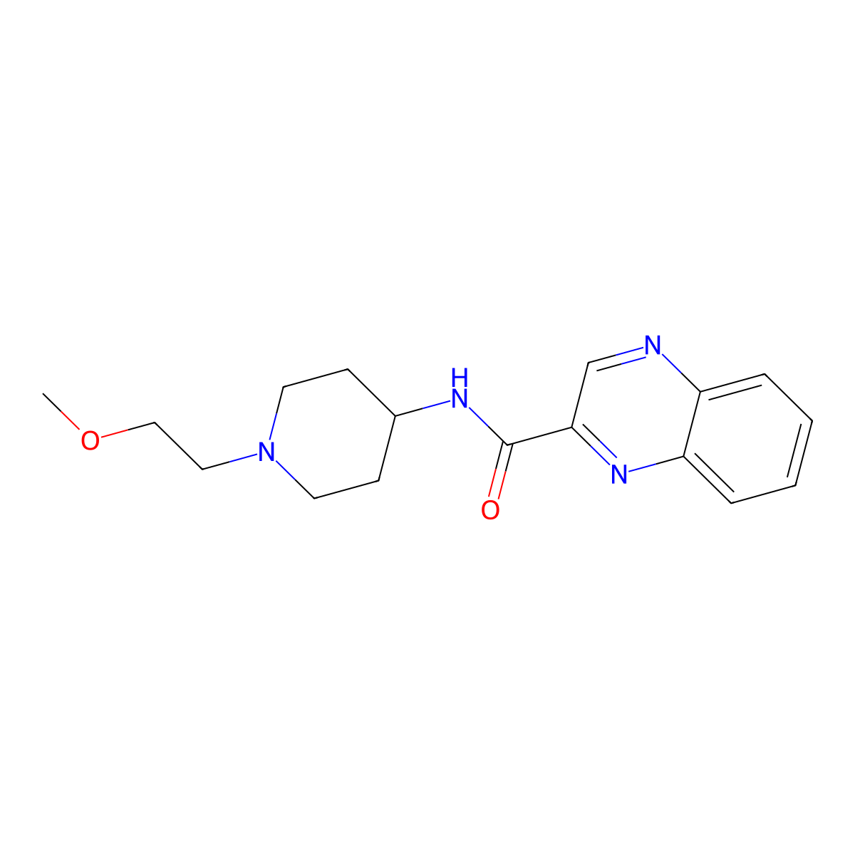 N-[1-(2-Methoxyethyl)piperidin-4-YL]quinoxaline-2-carboxamide molecular structure, CAS 1421497-18-8