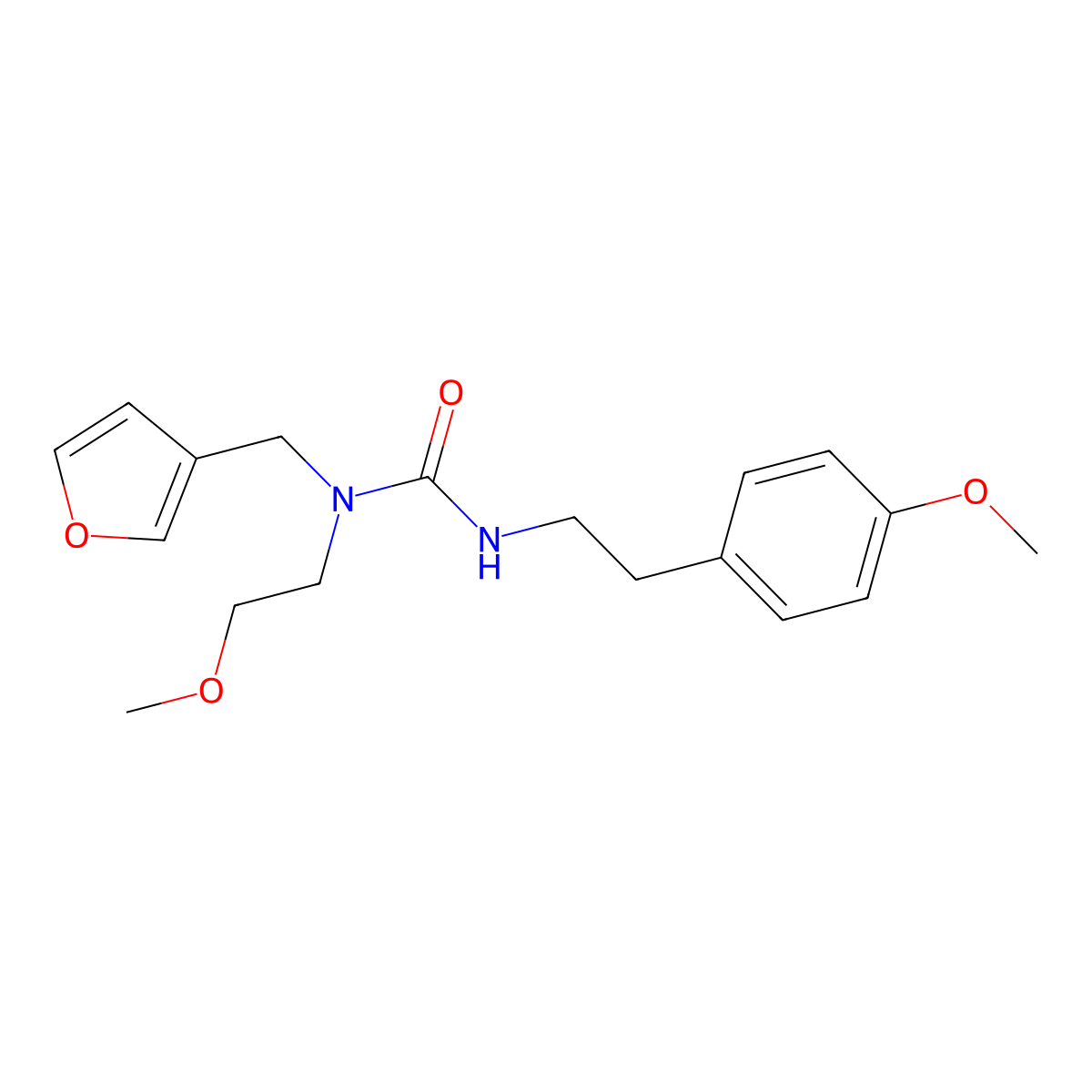 1-(Furan-3-ylmethyl)-1-(2-methoxyethyl)-3-(4-methoxyphenethyl)urea molecular structure, CAS 1421498-98-7