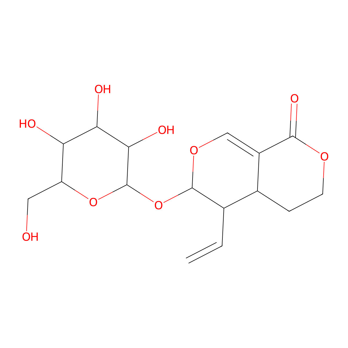 (-)-Sweroside molecular structure, CAS 14215-86-2