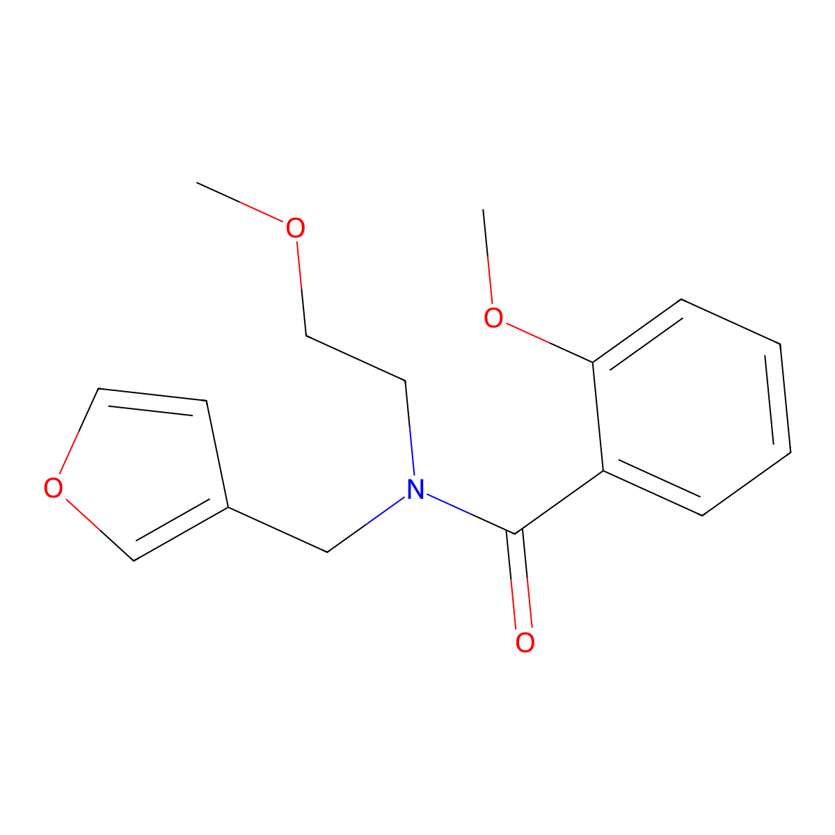 N-(furan-3-ylmethyl)-2-methoxy-N-(2-methoxyethyl)benzamide molecular structure, CAS 1421504-25-7