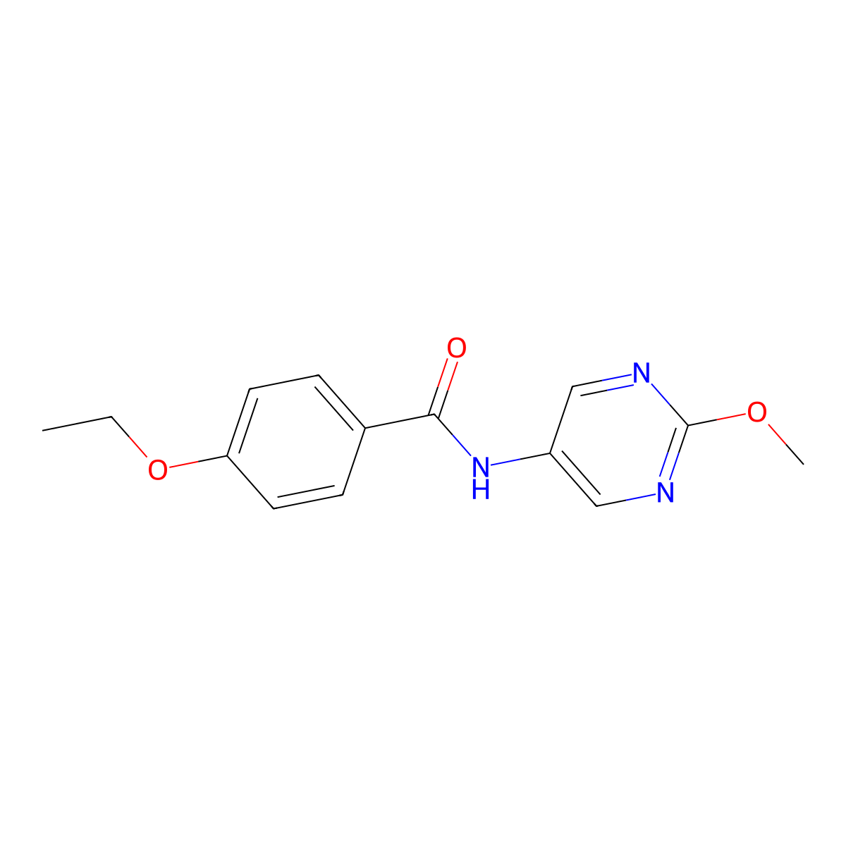 4-ethoxy-N-(2-methoxypyrimidin-5-yl)benzamide molecular structure, CAS 1421505-01-2