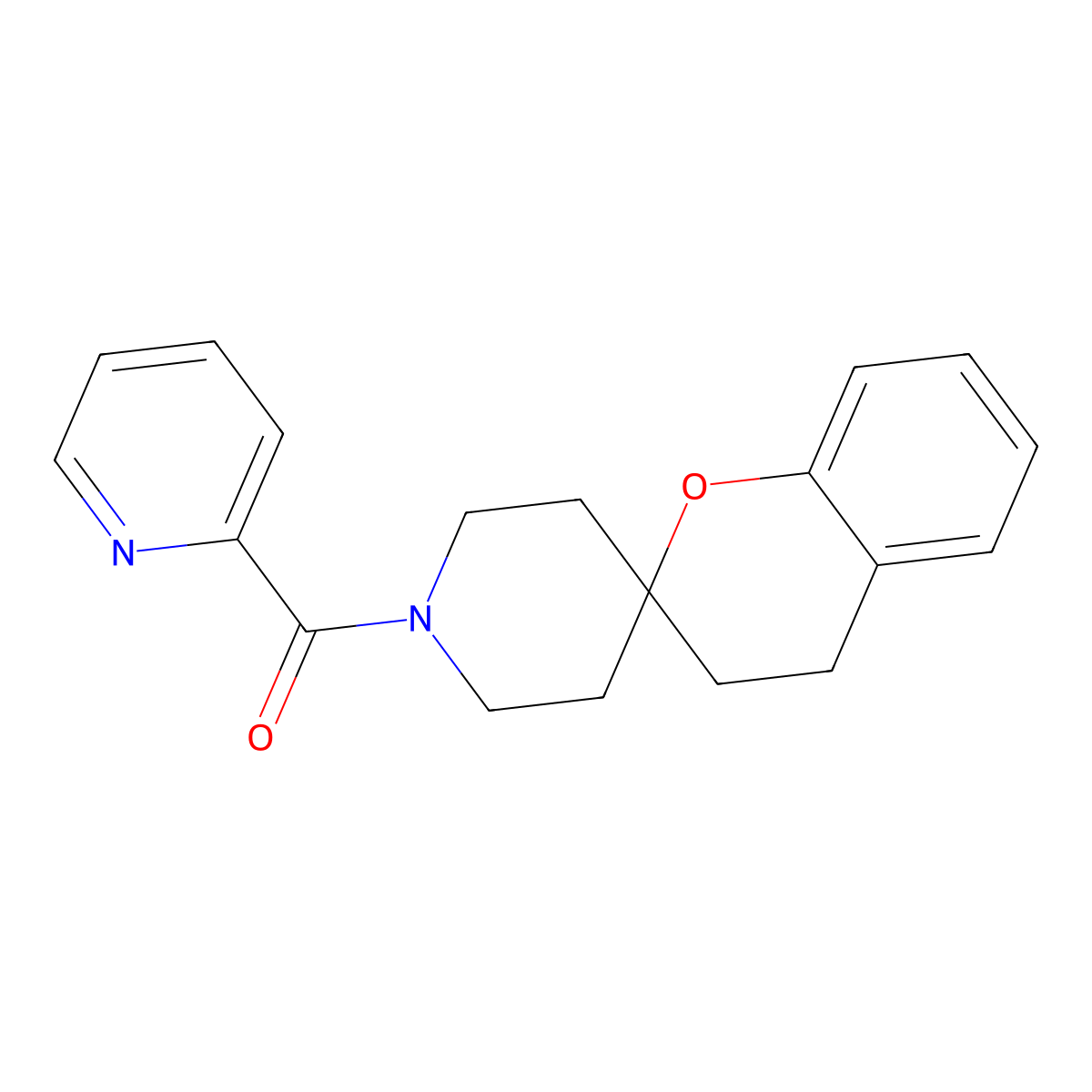 1'-(Pyridine-2-carbonyl)-3,4-dihydrospiro[1-benzopyran-2,4'-piperidine] molecular structure, CAS 1421507-53-0