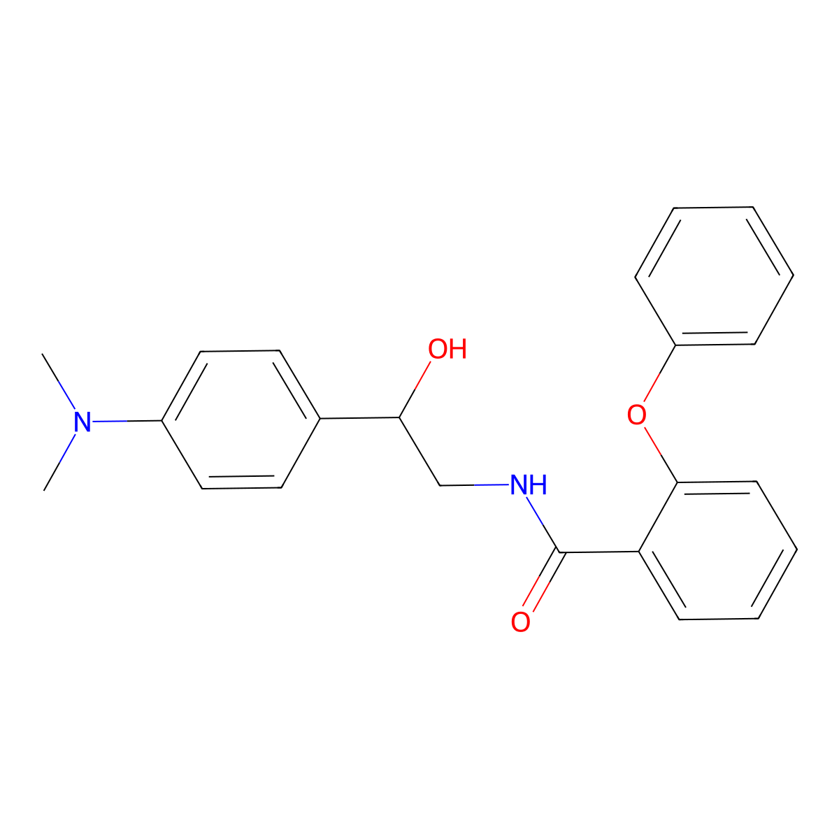 N-{2-[4-(Dimethylamino)phenyl]-2-hydroxyethyl}-2-phenoxybenzamide molecular structure, CAS 1421510-06-6