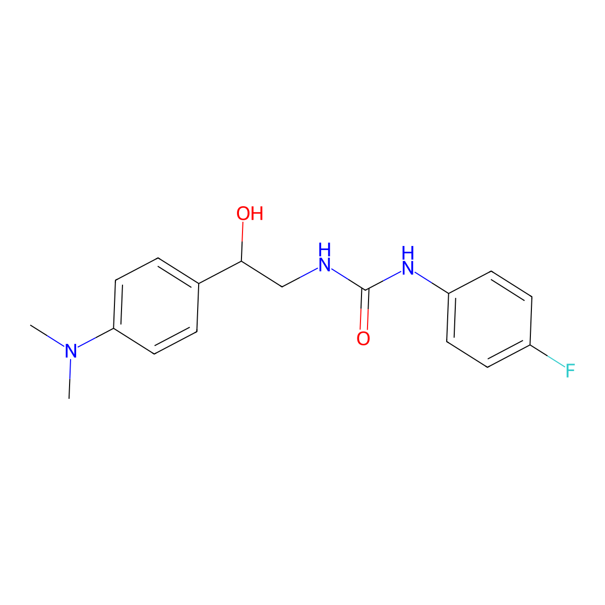 1-(2-(4-(Dimethylamino)phenyl)-2-hydroxyethyl)-3-(4-fluorophenyl)urea molecular structure, CAS 1421512-23-3