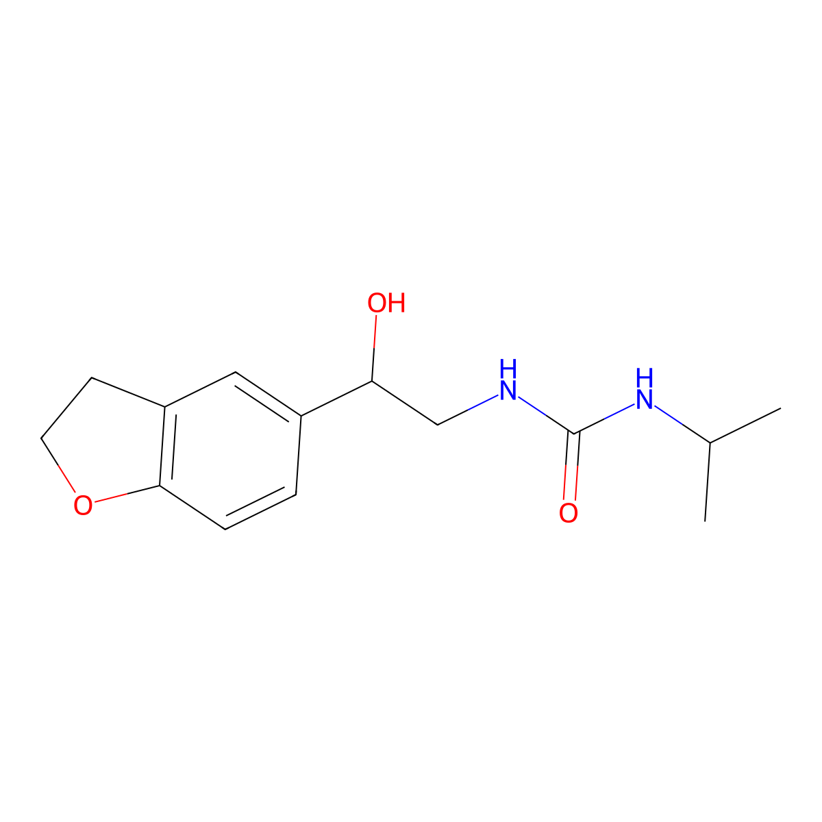 1-(2-(2,3-Dihydrobenzofuran-5-yl)-2-hydroxyethyl)-3-isopropylurea molecular structure, CAS 1421513-84-9