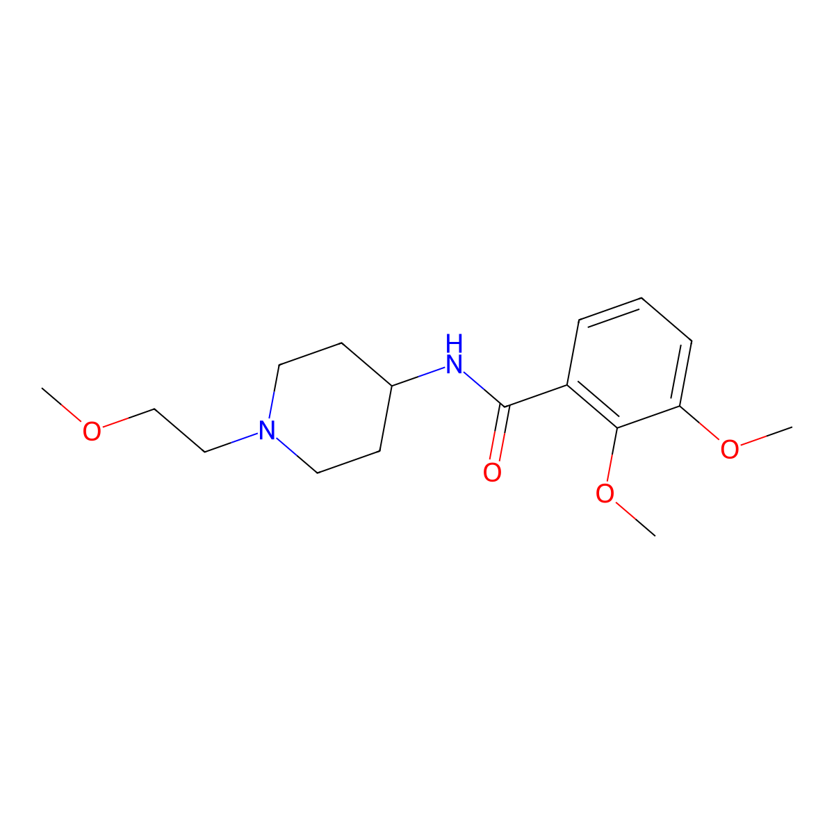 2,3-Dimethoxy-N-[1-(2-methoxyethyl)piperidin-4-YL]benzamide molecular structure, CAS 1421514-11-5