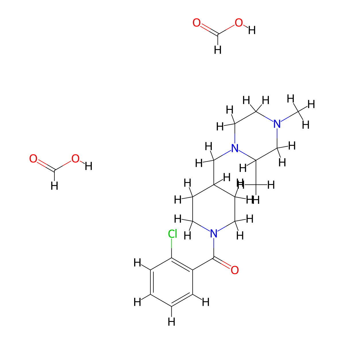 (2-Chlorophenyl)(4-((2,4-dimethylpiperazin-1-yl)methyl)piperidin-1-yl)methanone diformate molecular structure, CAS 1421514-48-8