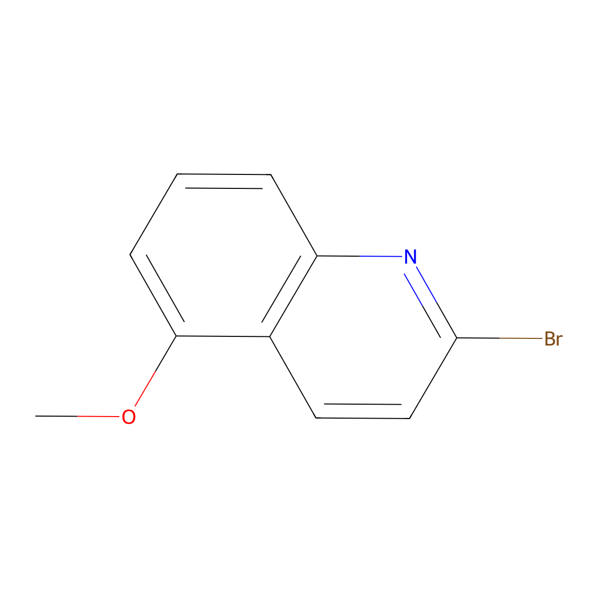 2-Bromo-5-methoxyquinoline molecular structure, CAS 1421517-81-8