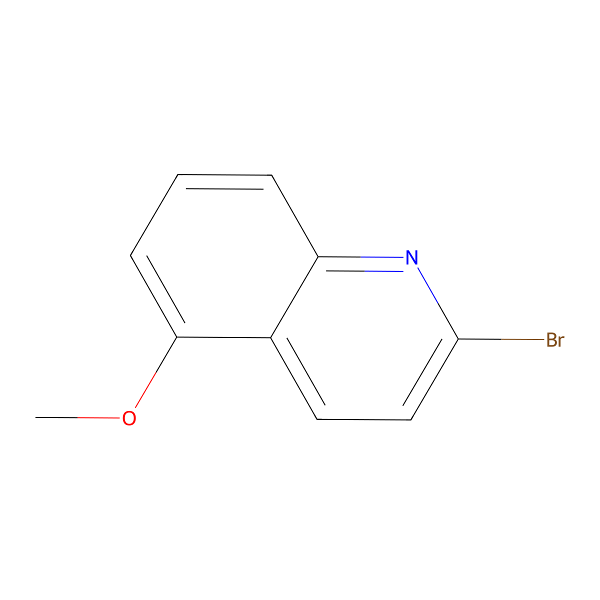 2-Bromo-5-methoxyquinoline molecular structure, CAS 1421517-81-8