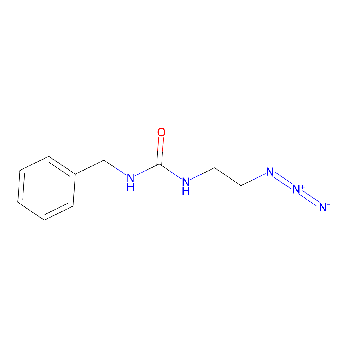 3-(2-Azidoethyl)-1-benzylurea molecular structure, CAS 1421518-61-7