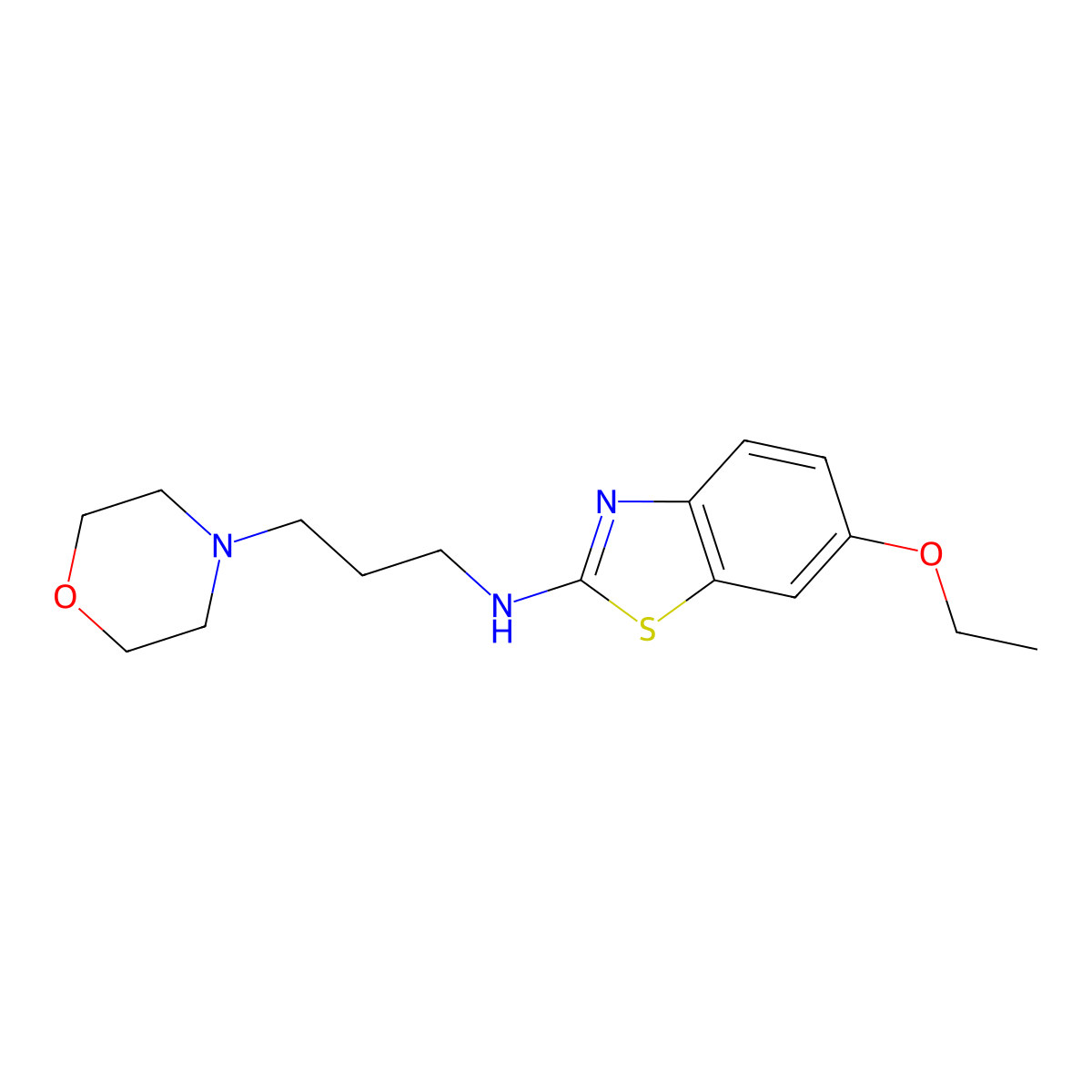 6-ethoxy-N-(3-morpholinopropyl)benzo[d]thiazol-2-amine molecular structure, CAS 1421522-06-6