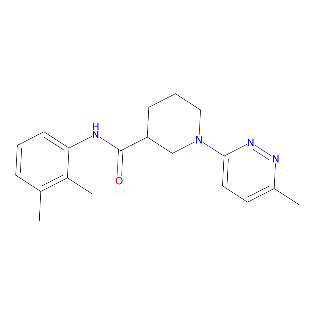 N-(2,3-dimethylphenyl)-1-(6-methylpyridazin-3-yl)piperidine-3-carboxamide molecular structure, CAS 1421523-47-8