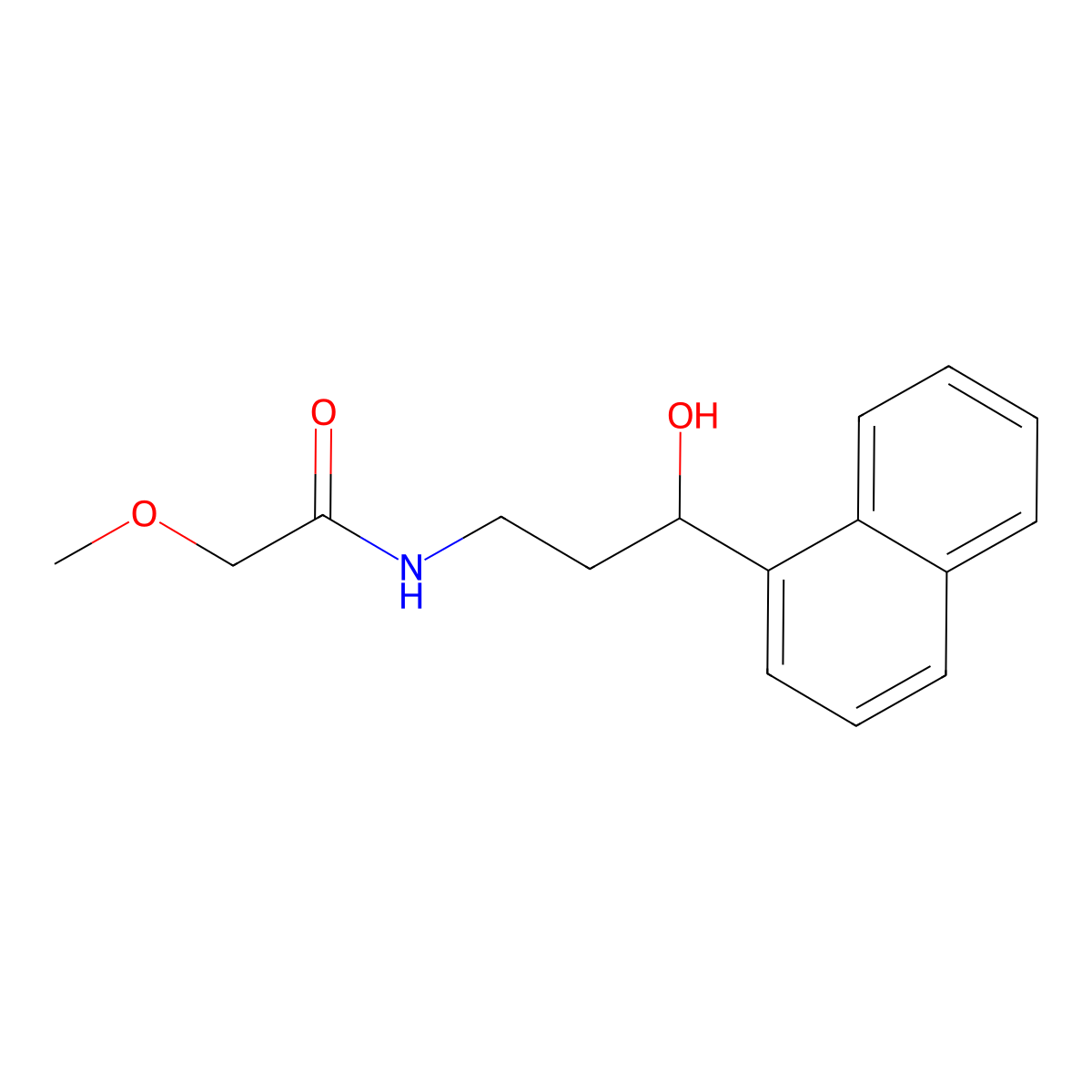 N-[3-Hydroxy-3-(naphthalen-1-YL)propyl]-2-methoxyacetamide molecular structure, CAS 1421524-25-5