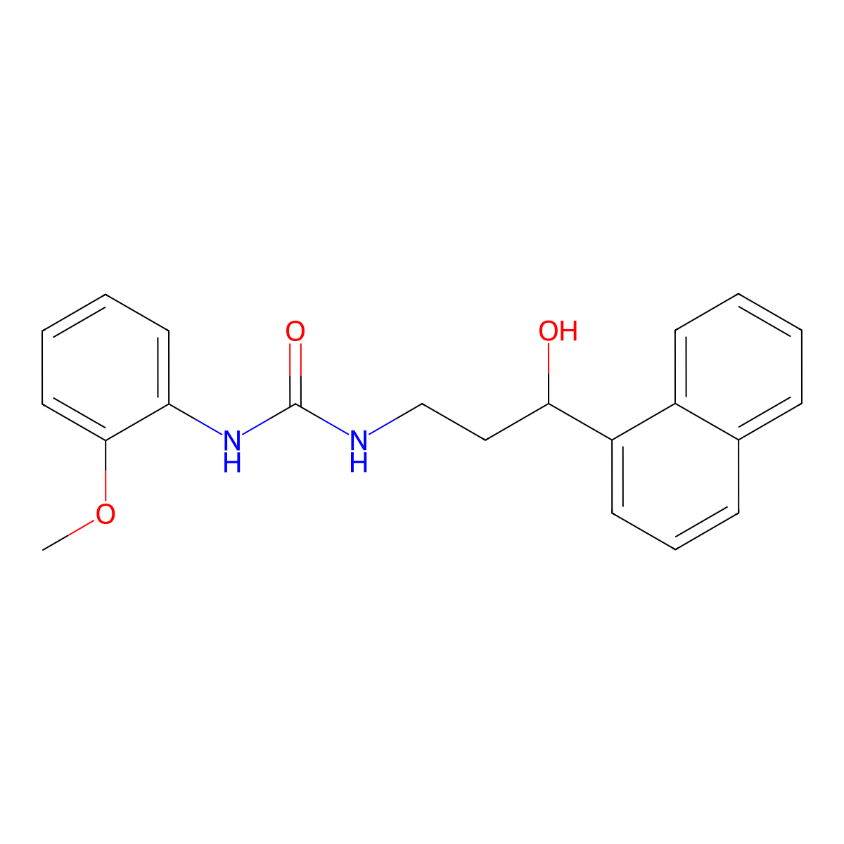 1-(3-Hydroxy-3-(naphthalen-1-yl)propyl)-3-(2-methoxyphenyl)urea molecular structure, CAS 1421524-53-9