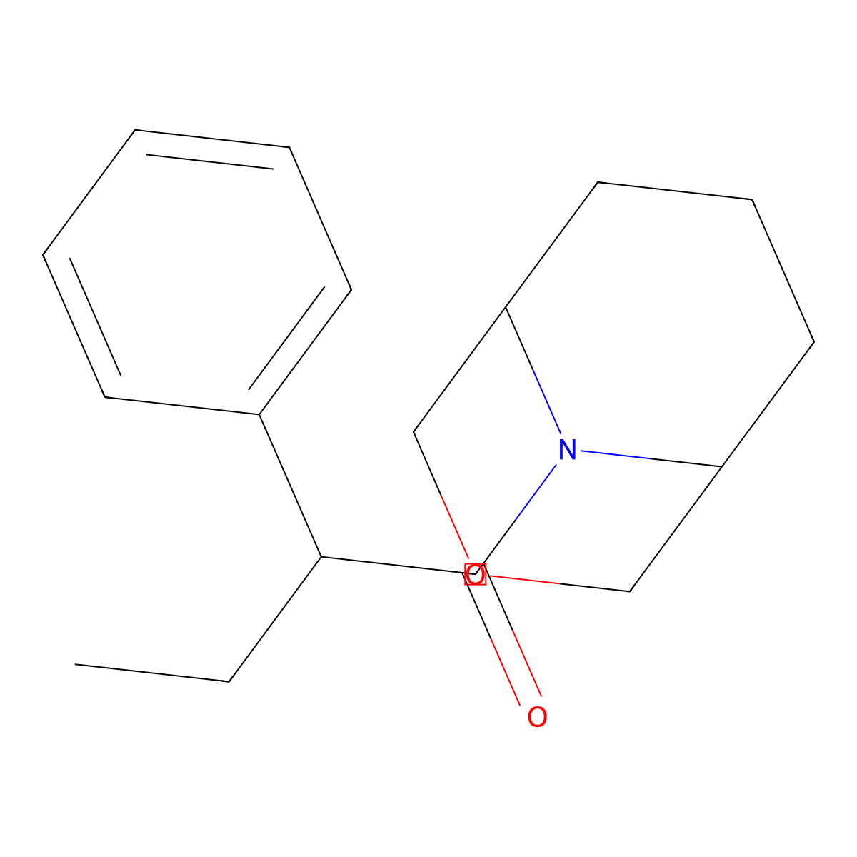 1-{3-Oxa-9-azabicyclo[3.3.1]nonan-9-YL}-2-phenylbutan-1-one molecular structure, CAS 1421528-83-7