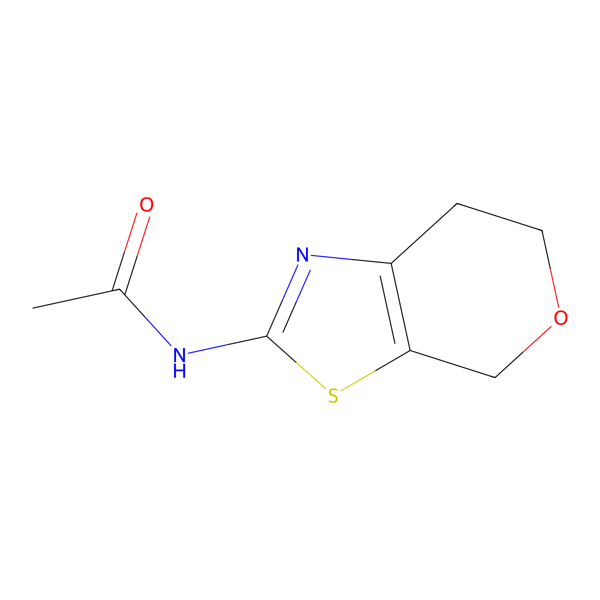 N-(6,7-dihydro-4H-pyrano[4,3-d]thiazol-2-yl)acetamide molecular structure, CAS 1421532-83-3
