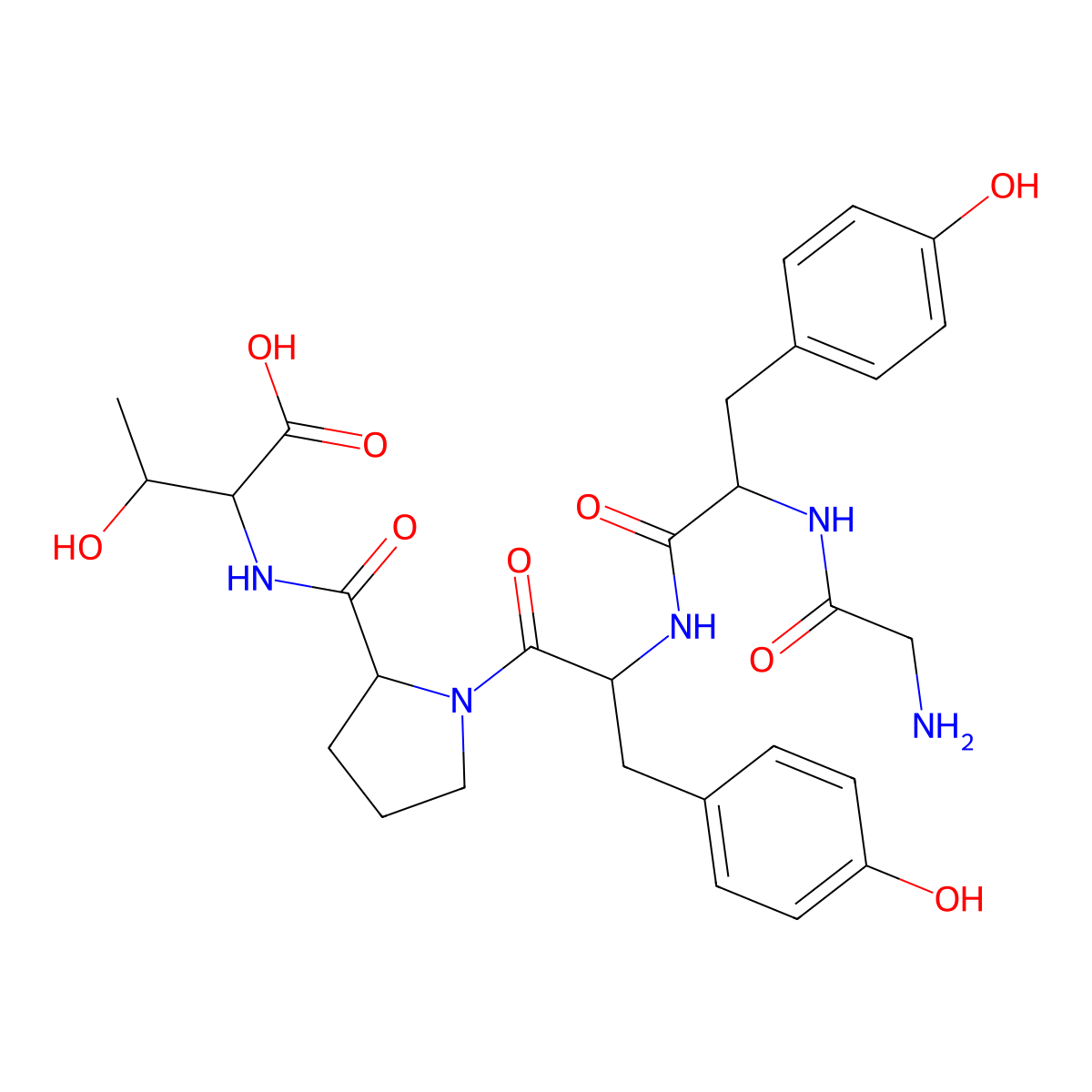 Exorphin A5 molecular structure, CAS 142155-24-6