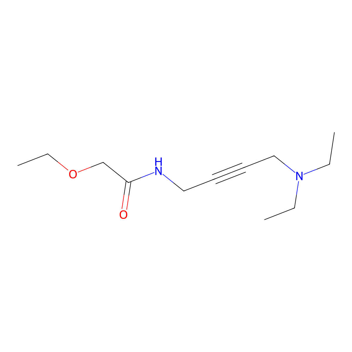 N-(4-(diethylamino)but-2-yn-1-yl)-2-ethoxyacetamide molecular structure, CAS 1421584-64-6