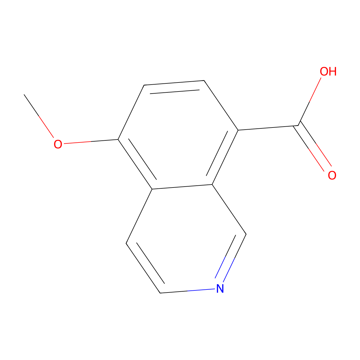 5-Methoxyisoquinoline-8-carboxylic acid molecular structure, CAS 1421600-97-6
