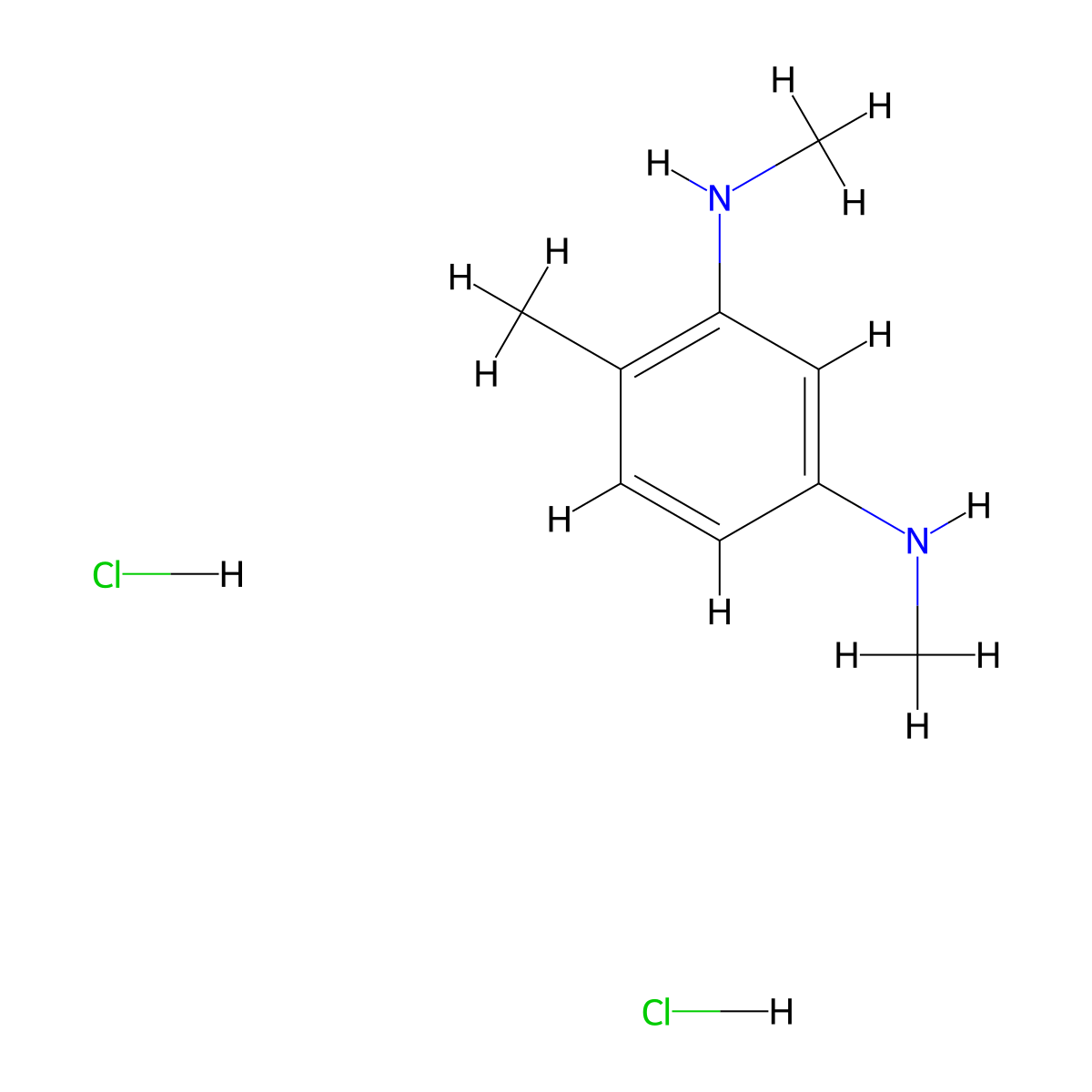 1-N,3-N,4-trimethylbenzene-1,3-diamine dihydrochloride molecular structure, CAS 1421601-26-4