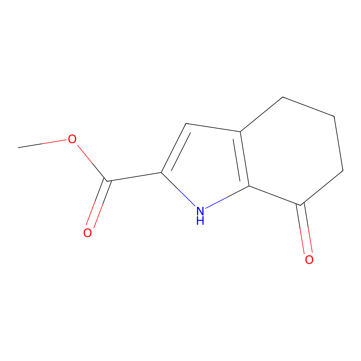 methyl 7-oxo-4,5,6,7-tetrahydro-1H-indole-2-carboxylate molecular structure, CAS 1421601-27-5