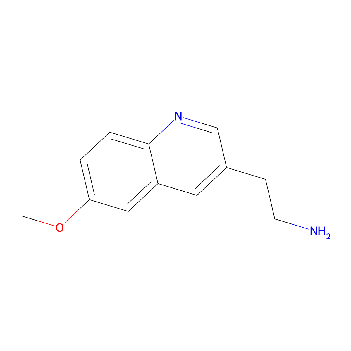 2-(6-Methoxyquinolin-3-yl)ethan-1-amine molecular structure, CAS 1421601-37-7