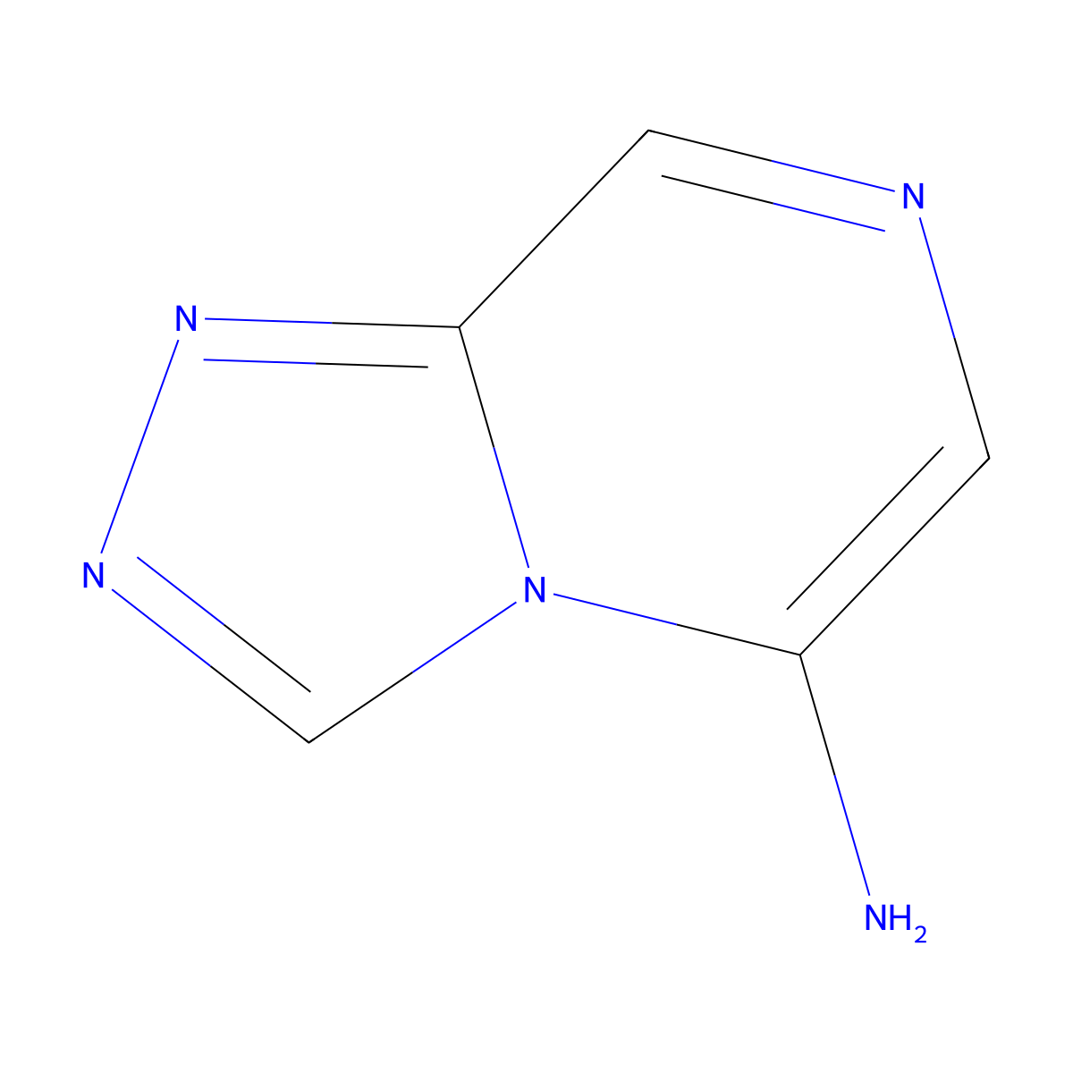 (1,2,4)Triazolo(4,3-a)pyrazin-5-amine molecular structure, CAS 1421601-44-6