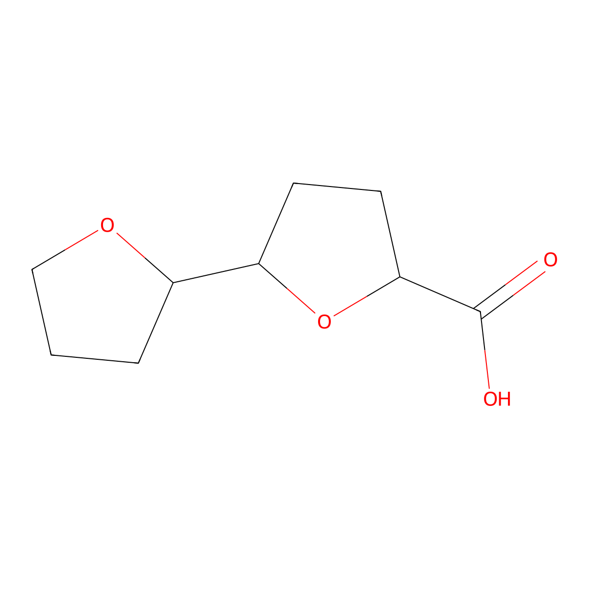 5-(Oxolan-2-yl)oxolane-2-carboxylic acid molecular structure, CAS 1421601-48-0
