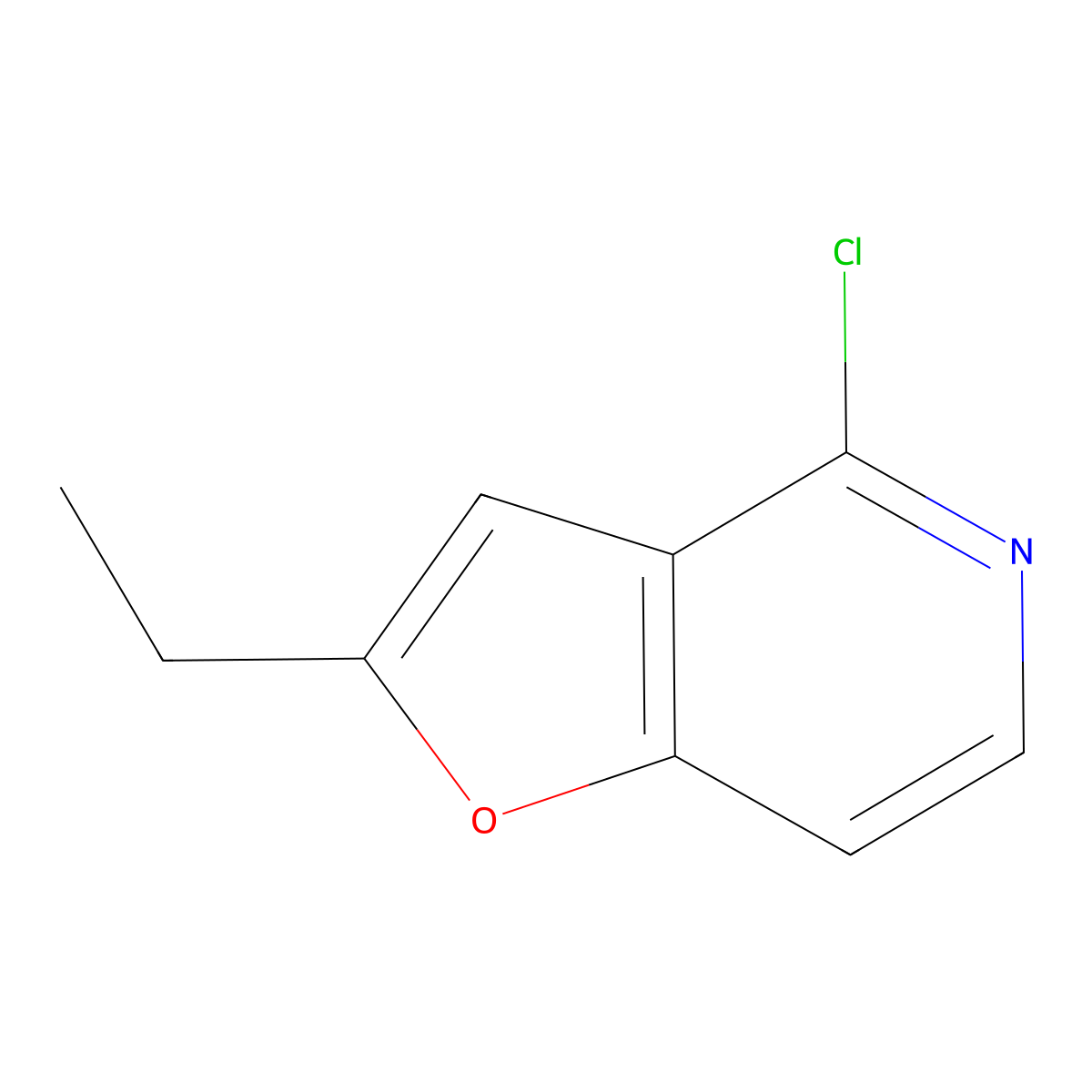 4-Chloro-2-ethylfuro[3,2-c]pyridine molecular structure, CAS 1421602-39-2