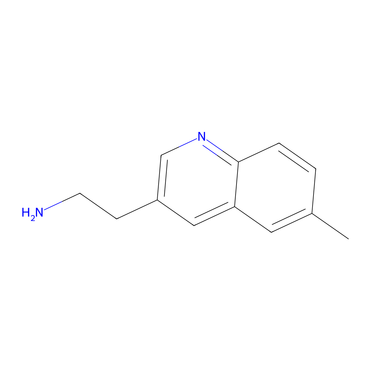 2-(6-Methylquinolin-3-yl)ethan-1-amine molecular structure, CAS 1421602-47-2