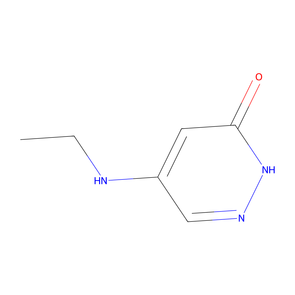 5-(Ethylamino)-2,3-dihydropyridazin-3-one molecular structure, CAS 1421602-72-3