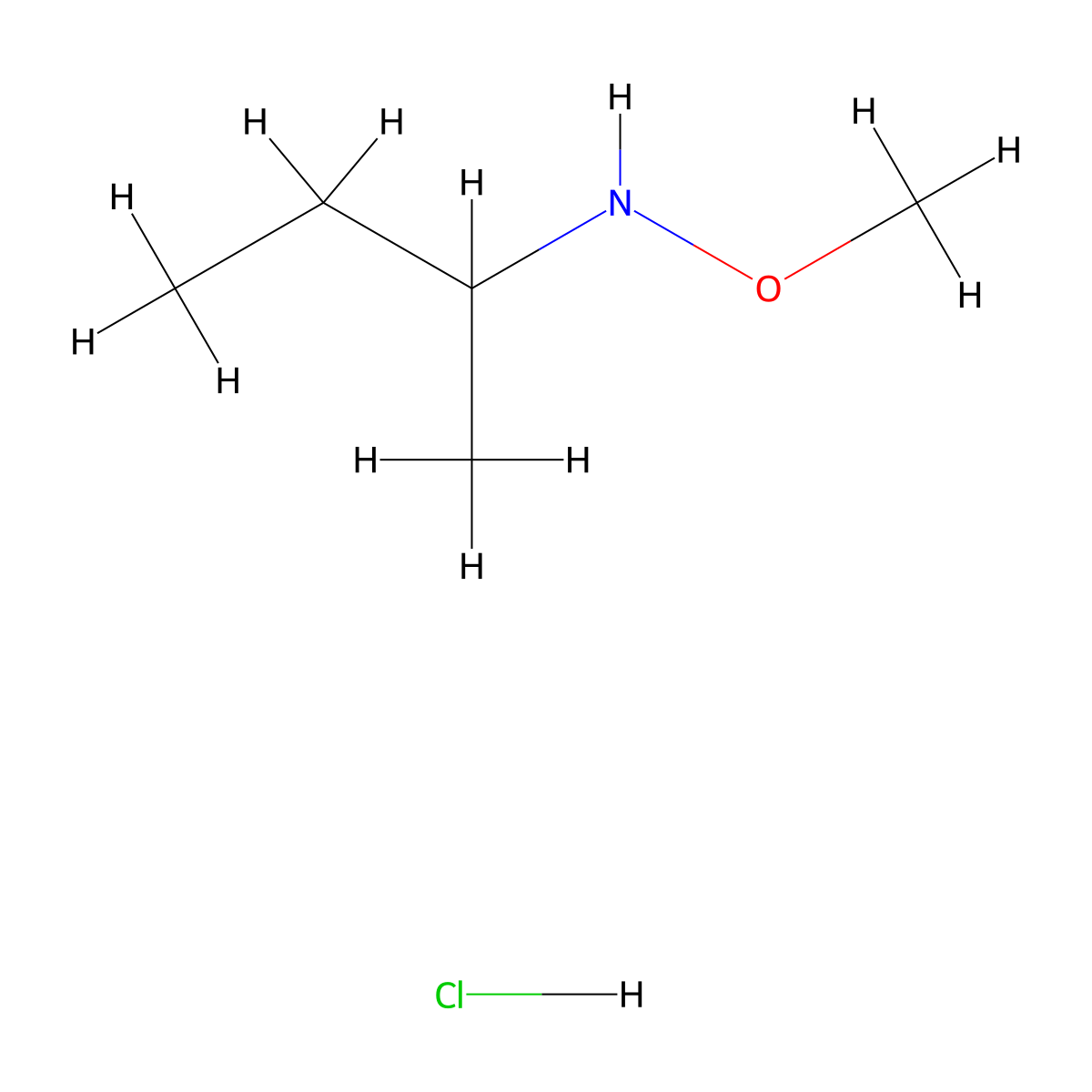(Butan-2-yl)(methoxy)amine hydrochloride molecular structure, CAS 1421602-73-4