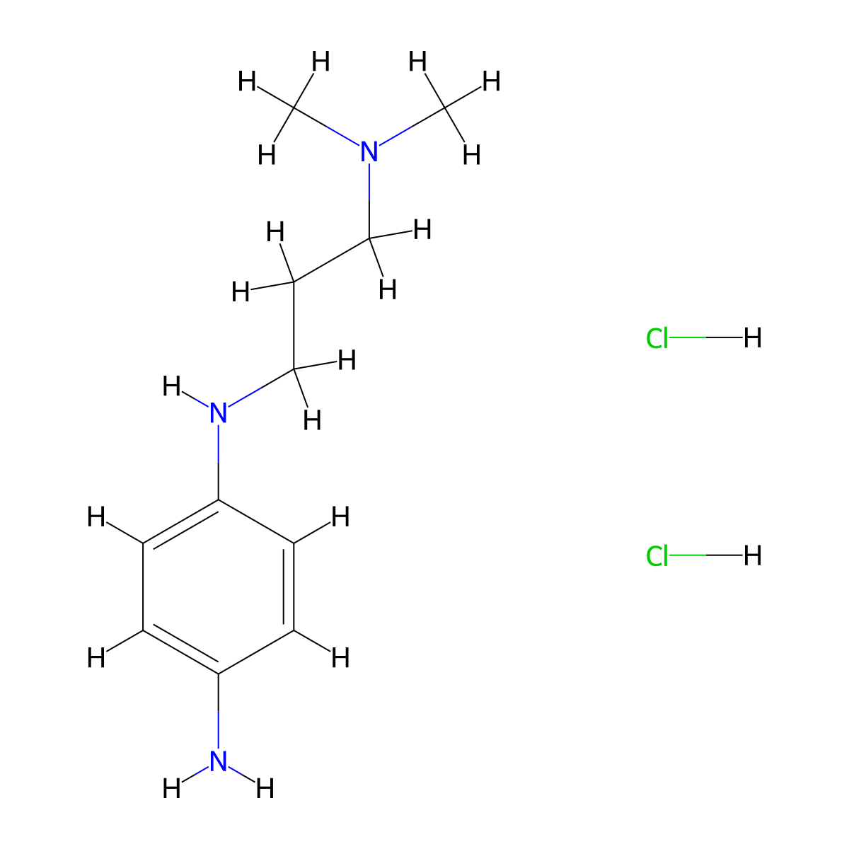 1-N-[3-(dimethylamino)propyl]benzene-1,4-diamine dihydrochloride molecular structure, CAS 1421602-77-8