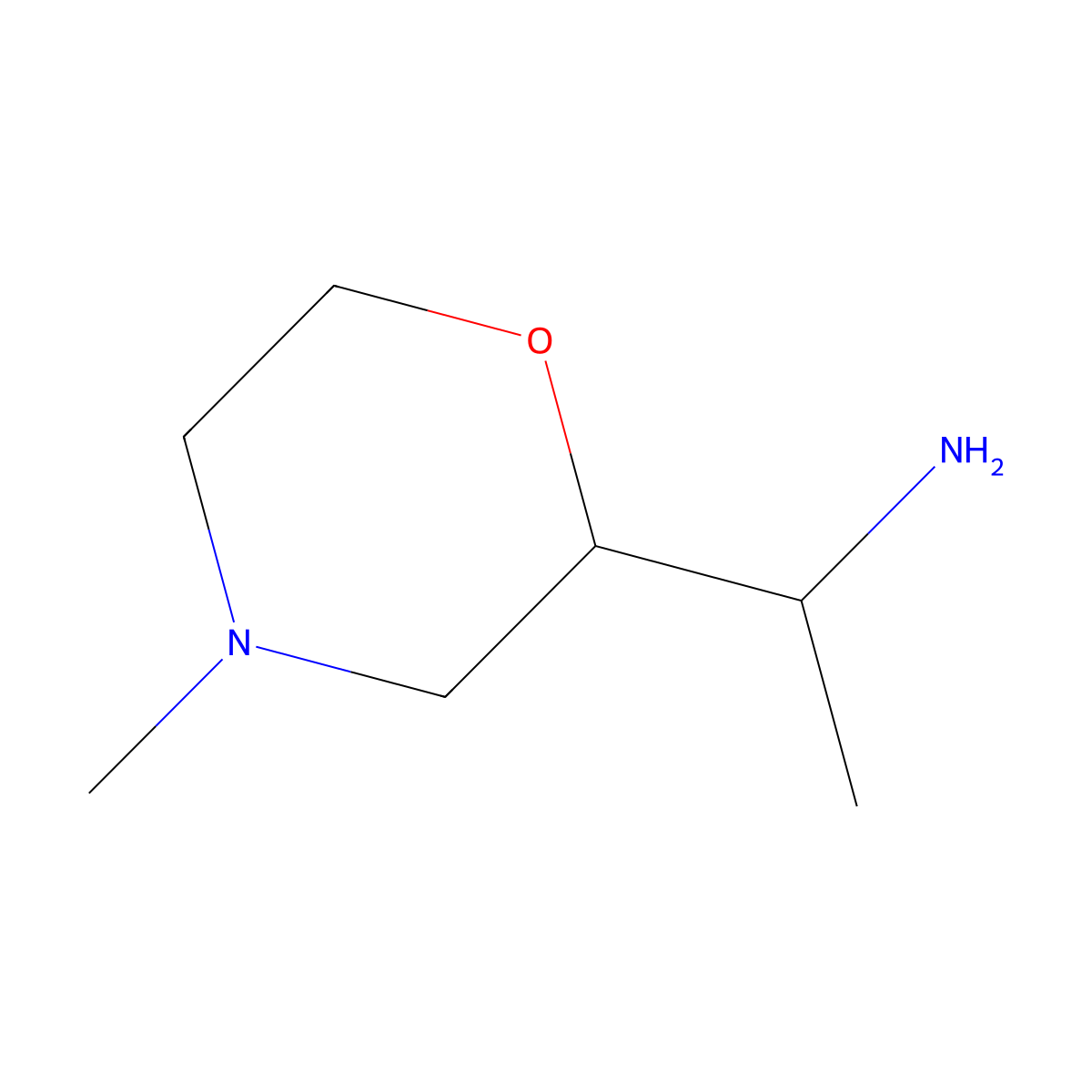 1-(4-Methylmorpholin-2-yl)ethan-1-amine molecular structure, CAS 1421603-49-7