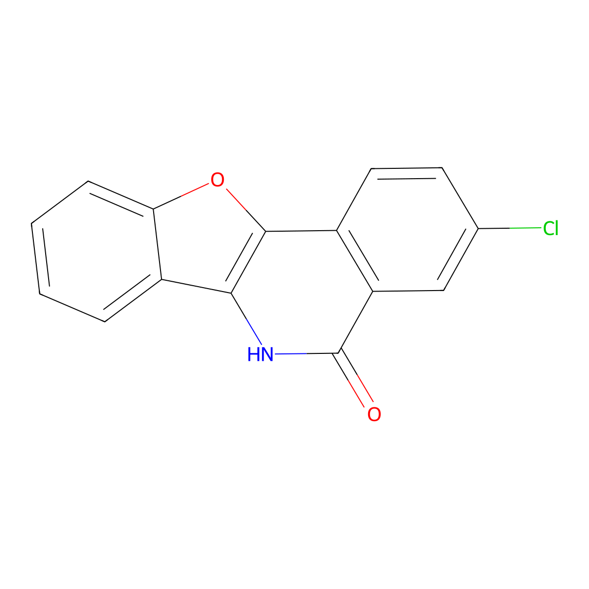 3-Chloro-benzofuro[3,2-c]isoquinoline-5-ol molecular structure, CAS 1421604-89-8