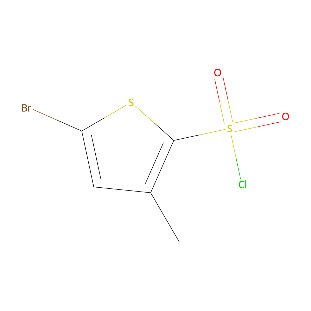 5-Bromo-3-methylthiophene-2-sulfonyl chloride molecular structure, CAS 1421605-09-5