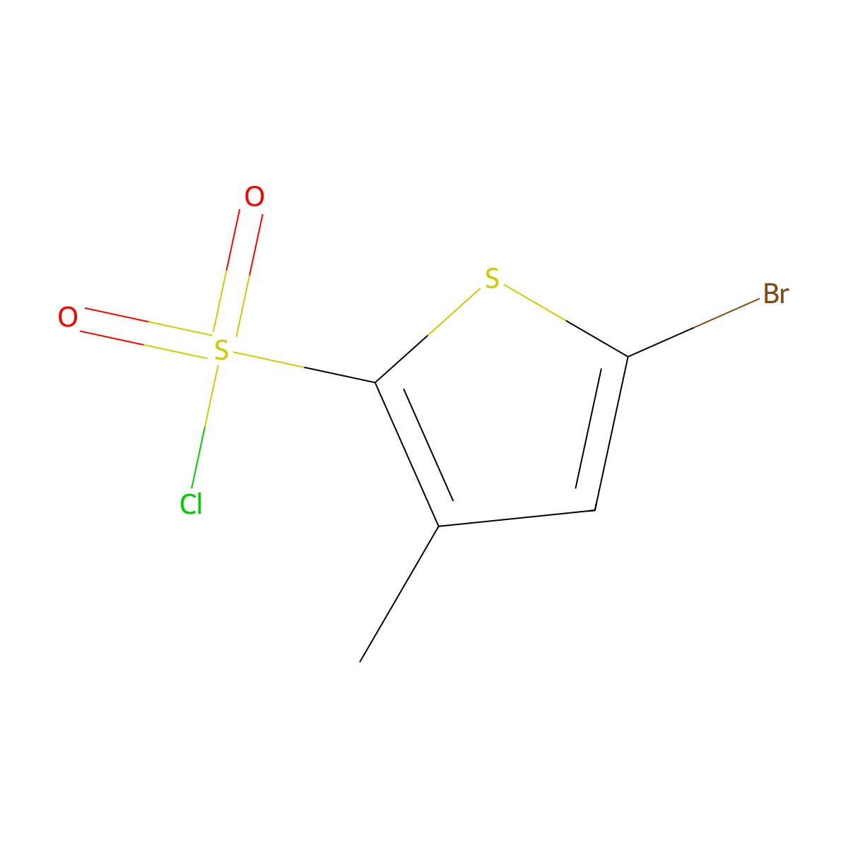 5-Bromo-3-methylthiophene-2-sulfonyl chloride molecular structure, CAS 1421605-09-5